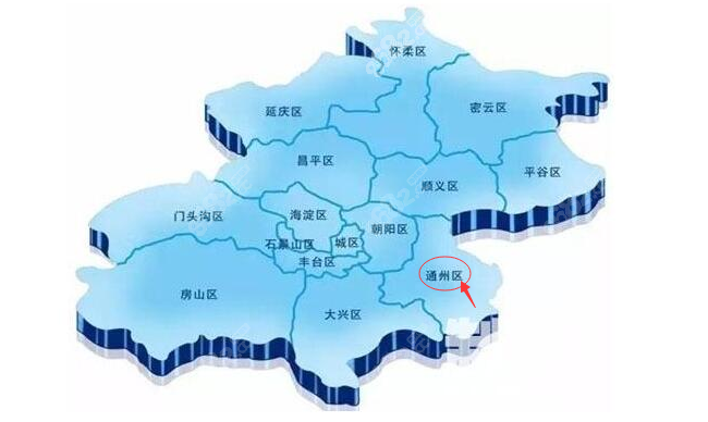 北京通州地理位置地图图片